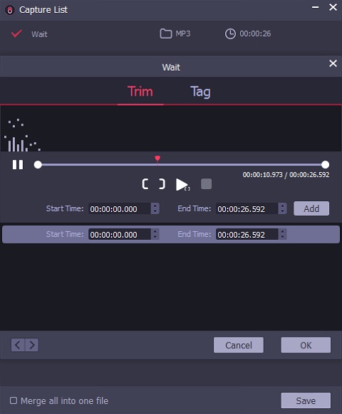 choose output format