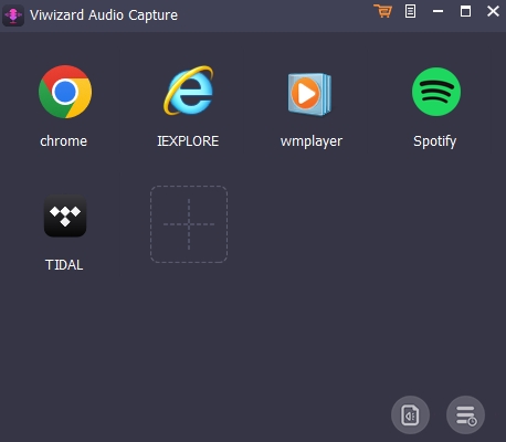 viwizard audio capture main interface