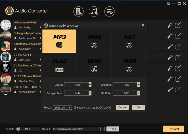 set formats