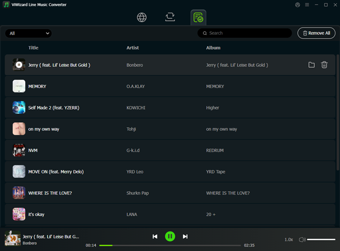 play downloaded line music