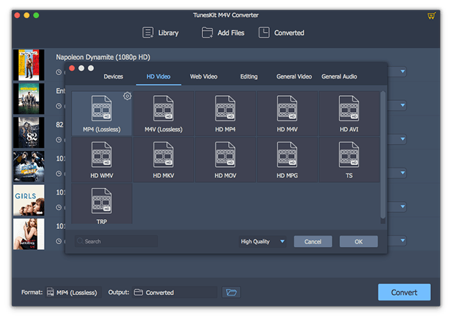 set output parameters