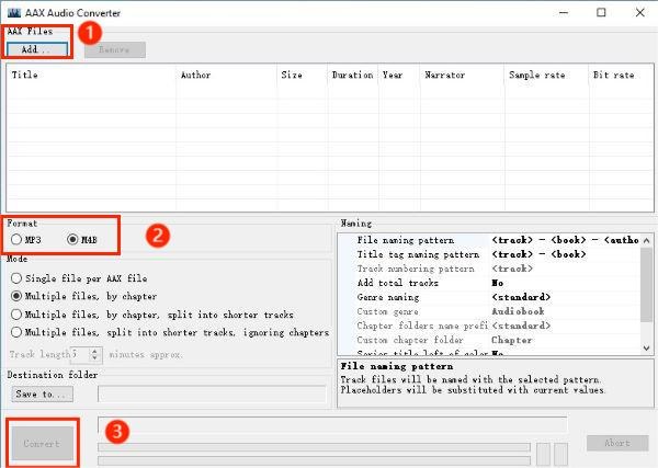 aax to m4b via aax audio converter