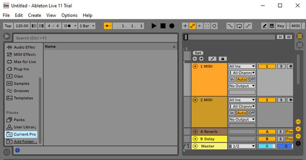 ableton live browser places add folder