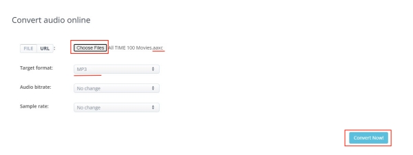 aconvert online audio converter