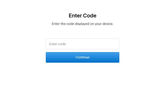 activate apple enter code