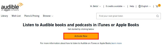 activate audible books podcasts in itunes