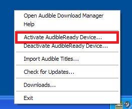activate audibleready device