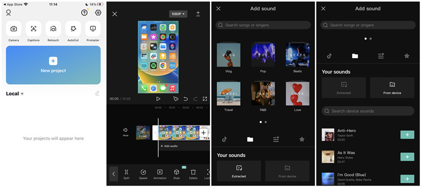 add apple music to capcut video editor