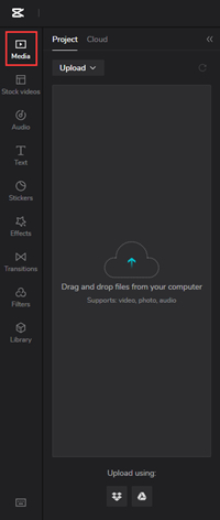 add audio to capcut online