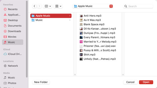 add music to music mac