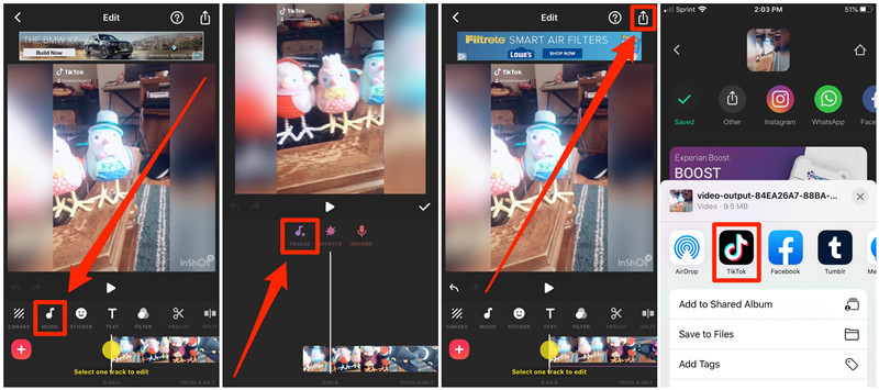 How to Add Music to TikTok from Spotify