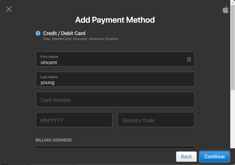 add payment method