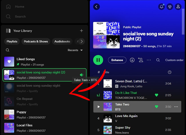 add song to multiple spotify playlists