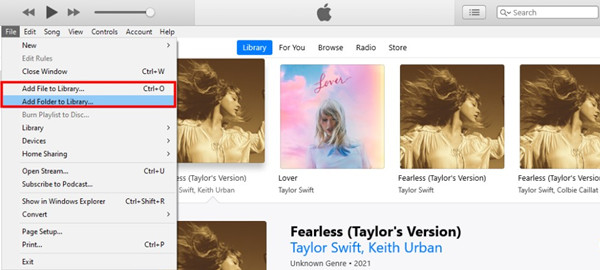 add songs to iTunes