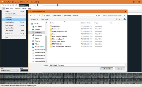 add spotify music to foobar2000