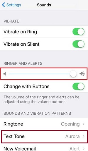 adjust iphone ringer volume