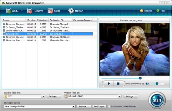 aimersoft drm converter