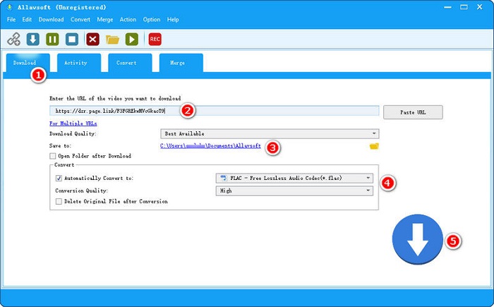 allavsoft interface