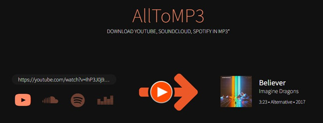 use alltomp3 to download MP3s