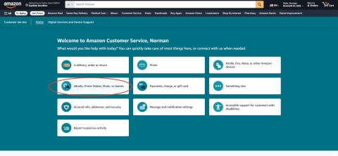 amazon contact us
