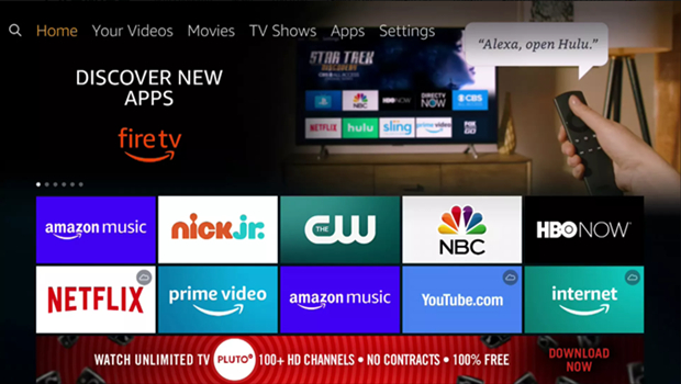 amazon fire tv screen