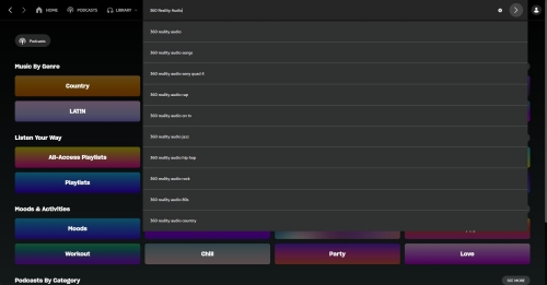 amazon music 360 reality audio search