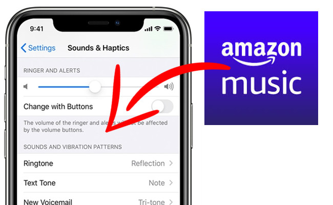 amazon music as ringtone on iphone