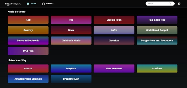 amazon music catalog