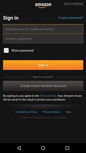 Amazon Music change password