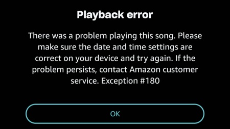 amazon music error 180
