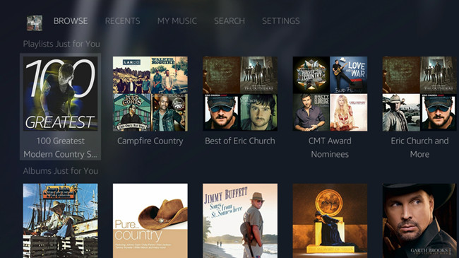Amazon Music features on Roku TV