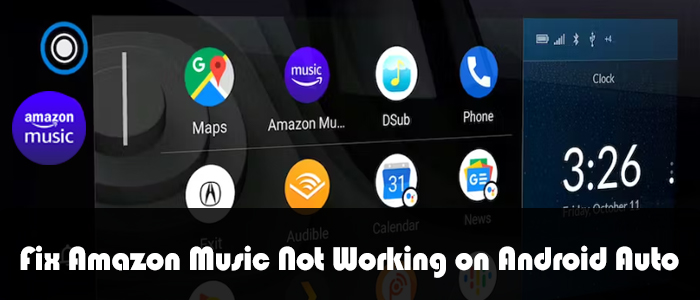amazon music not working on android auto