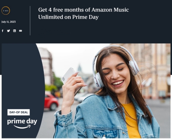 amazon music prime day