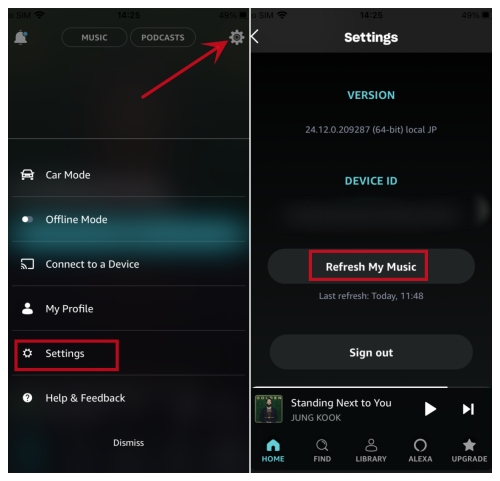 amazon music refresh