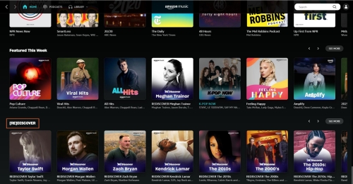 amazon music stats discover