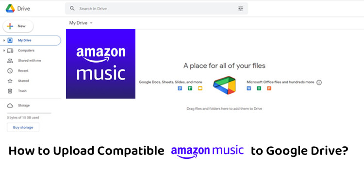 how to upload compatible amazon music to google drive