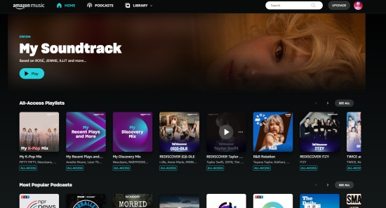 amazon music user interface