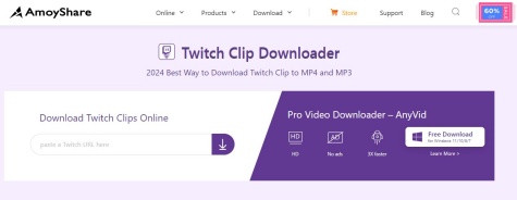 amoyshare twitch clip downloader
