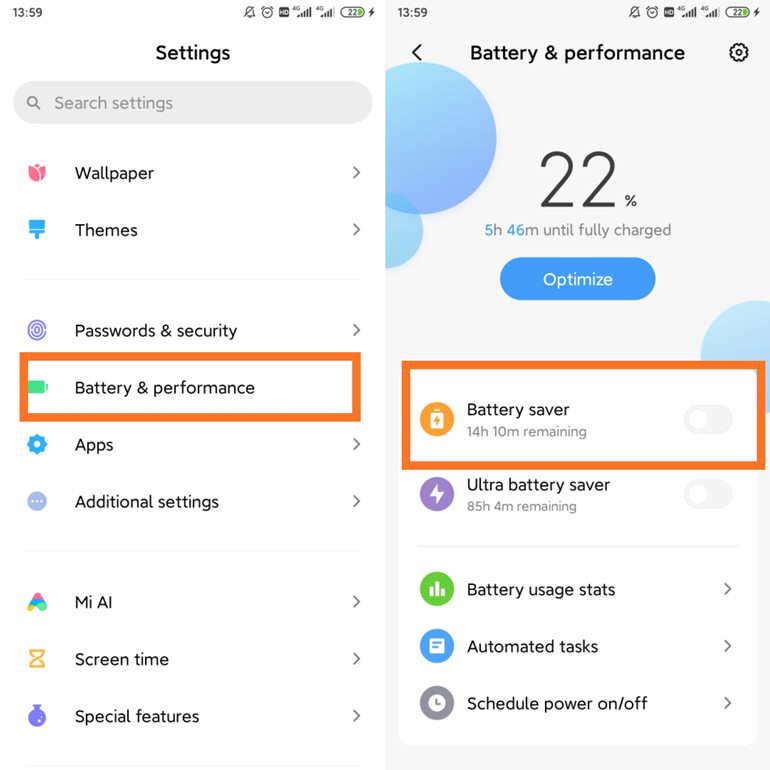 andriod battery saver