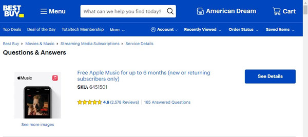 apple music 6 month free trial best buy