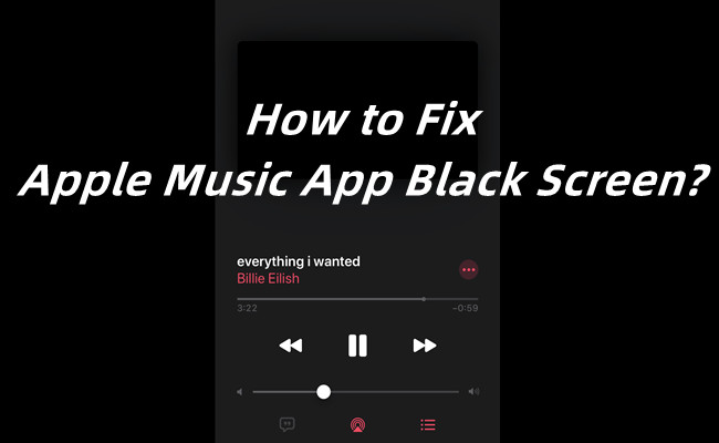 apple music app black screen