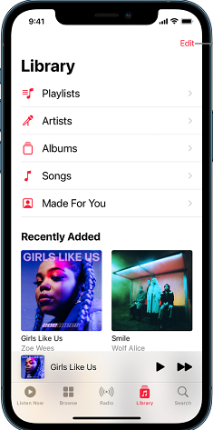 manage apple music on iOS devices