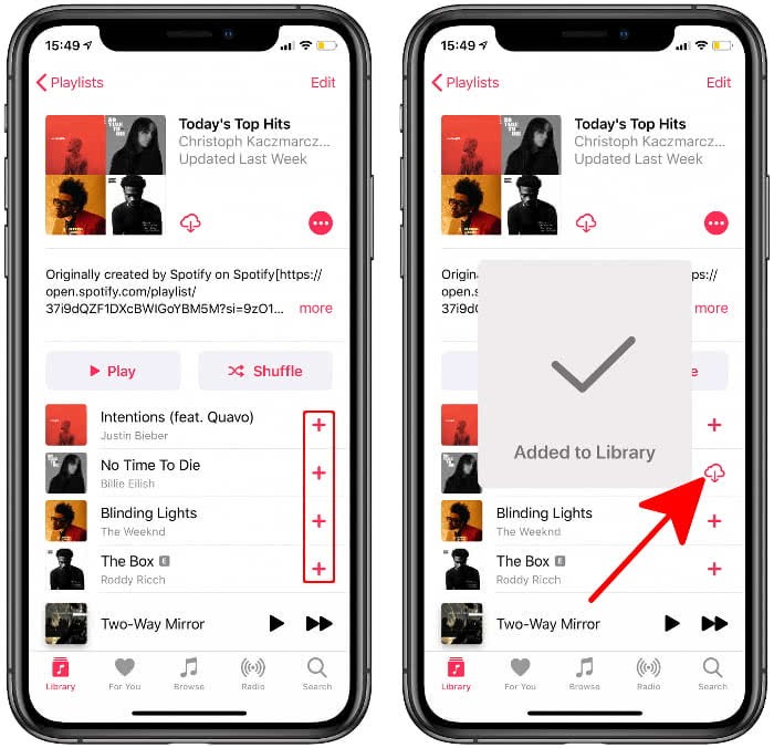 apple music library