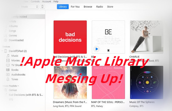 apple music messed up my library