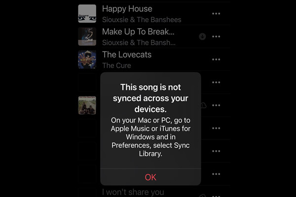 apple music not syncing across devices