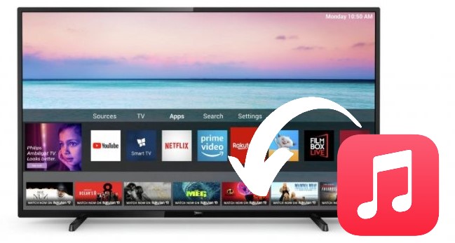 play apple music on philips tv