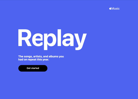 apple music replay web get started