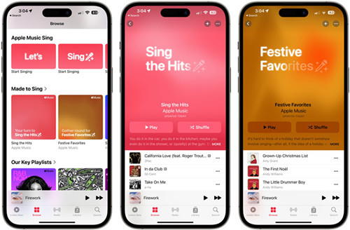 apple music sing