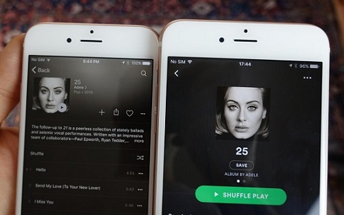 apple music vs spotify interface