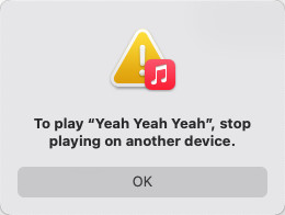 apple music stop playing on another device